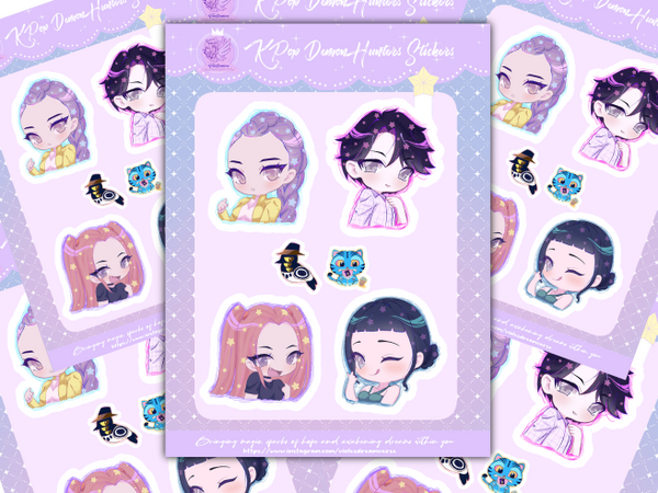 Starry Kpop Demon Hunters Stickers